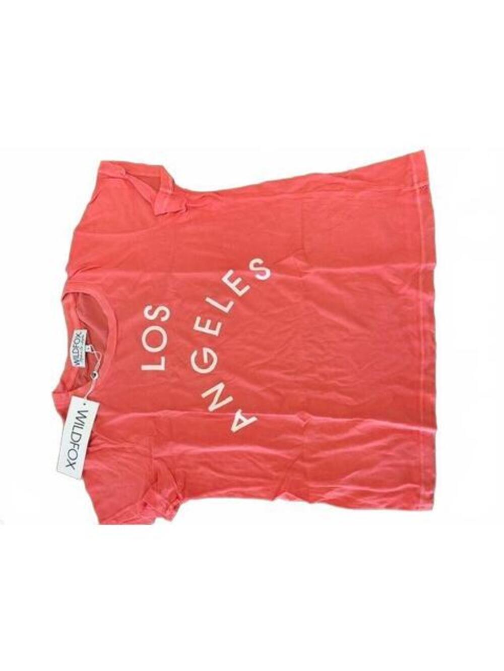 NWT New Wildfox Los Angeles Tee in Coral Large